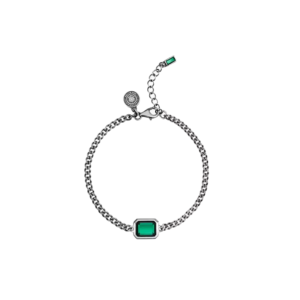 Emerald Star Silver Bracelet