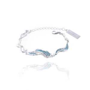 light blue bracelet Irregular glue texture