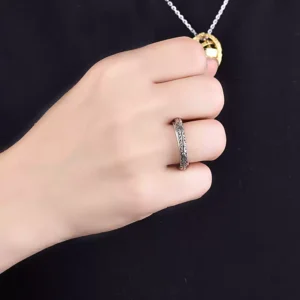 Astronomical Ball Creative Silver Ring Necklace